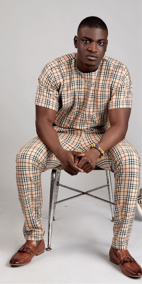 Conjunto africano tradicional personalizado para hombre