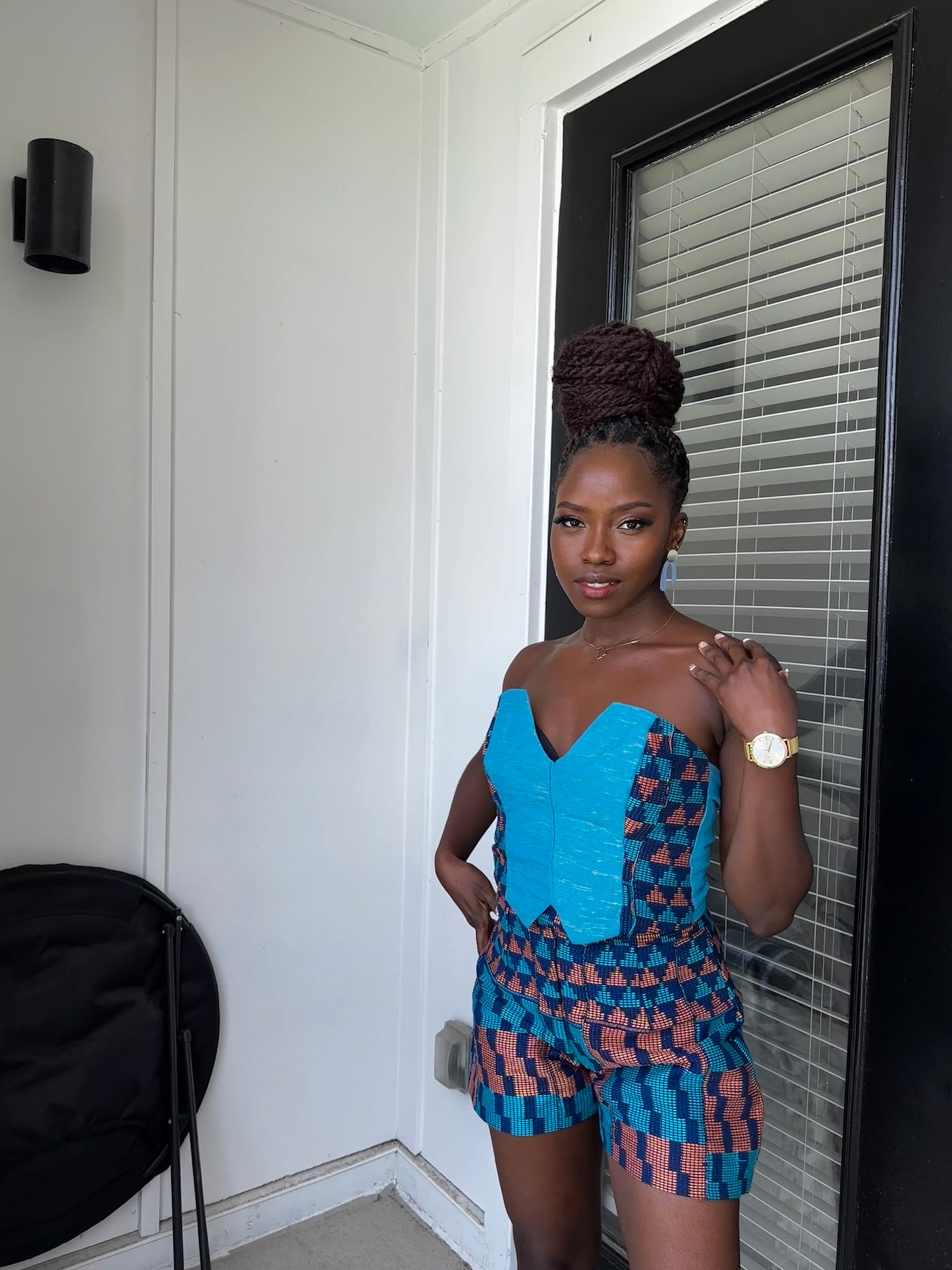 Kente set/romper - 'Afefa'
