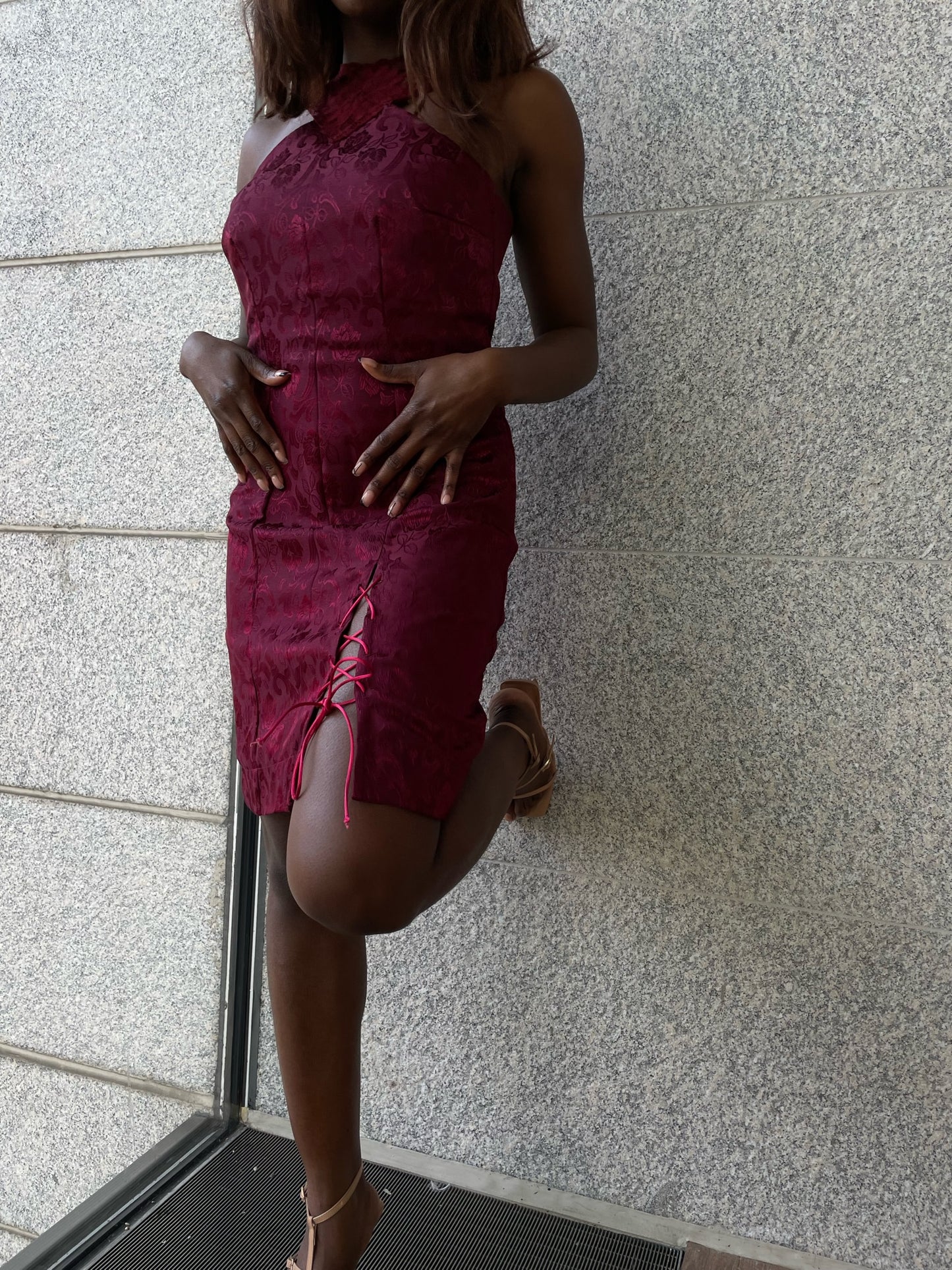 Robe dos nu en dentelle « Grace »