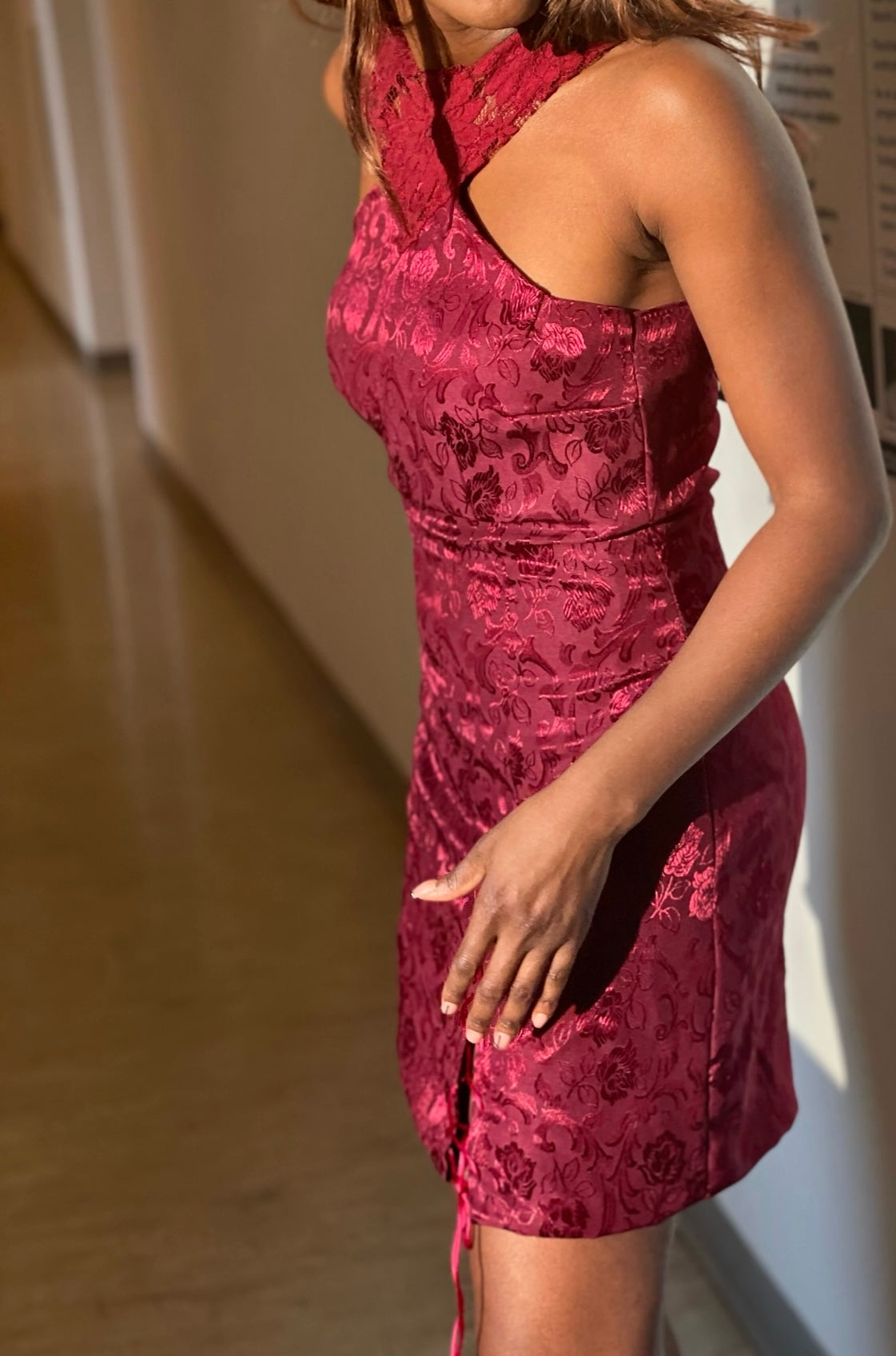 Robe dos nu en dentelle « Grace »