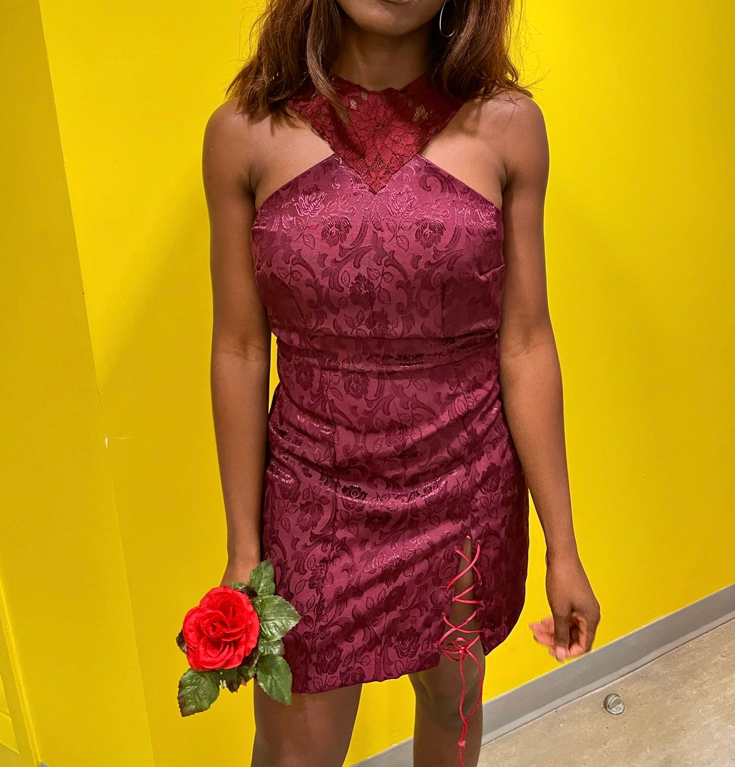 Robe dos nu en dentelle « Grace »