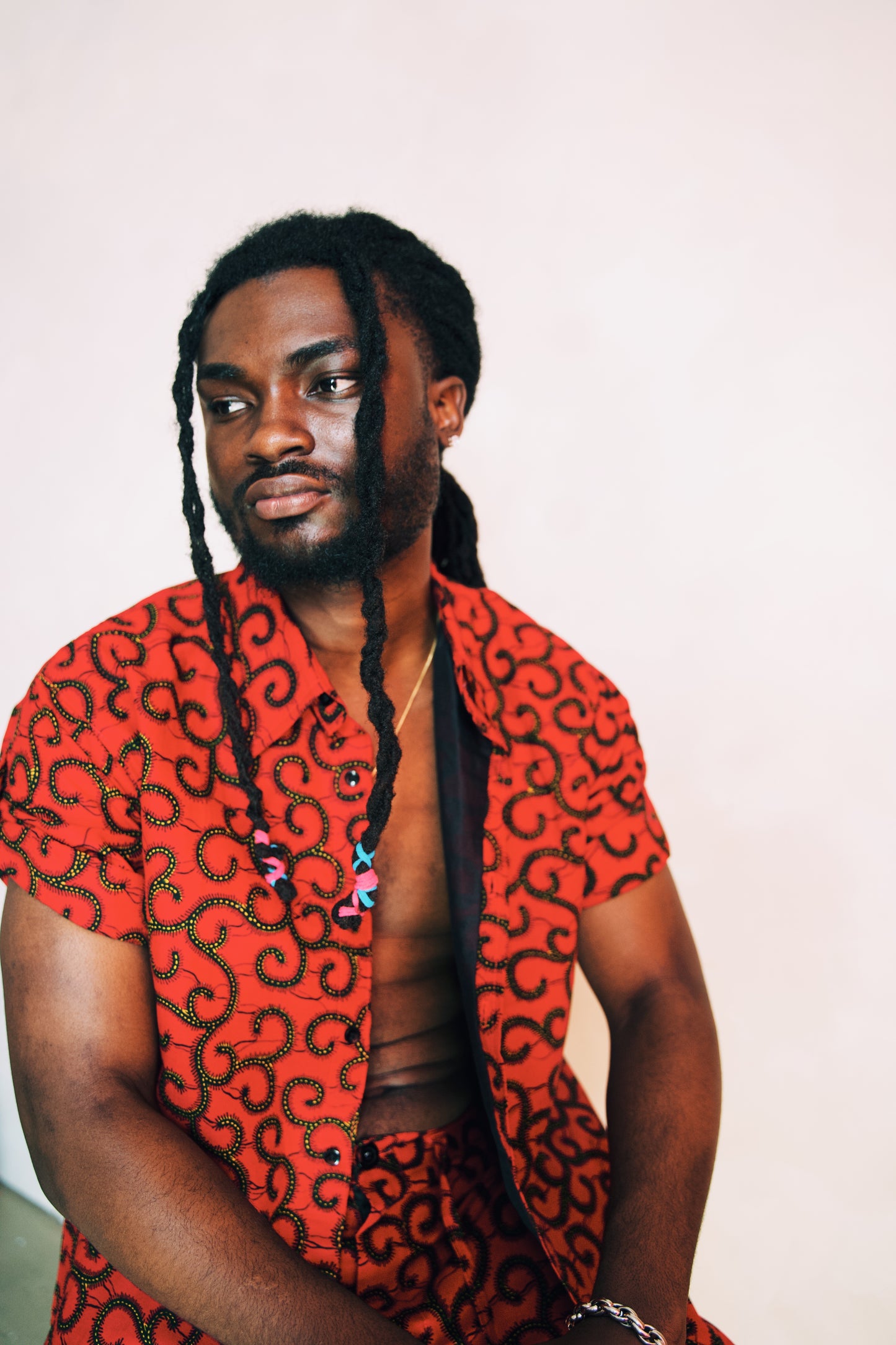 Fiery Red Men’s Set - ‘Edem’