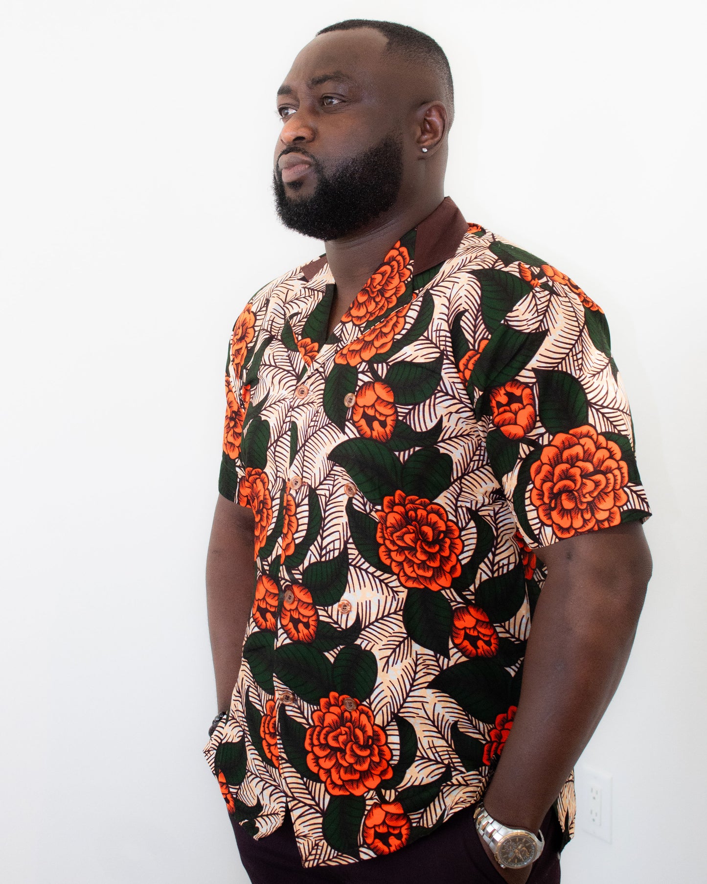 Leaf-Me Men Shirt - Brown