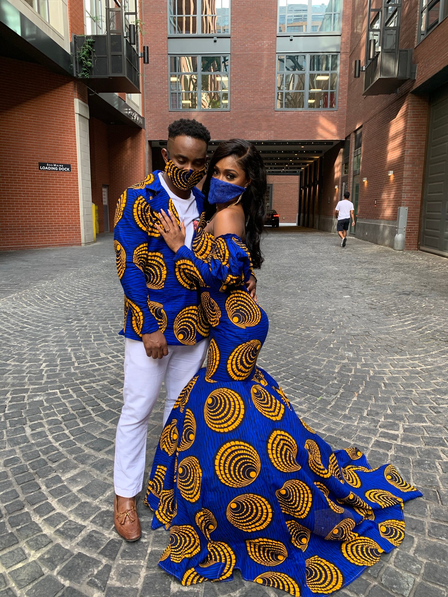 His & Hers Ankara Matching Pre-Wedding Set