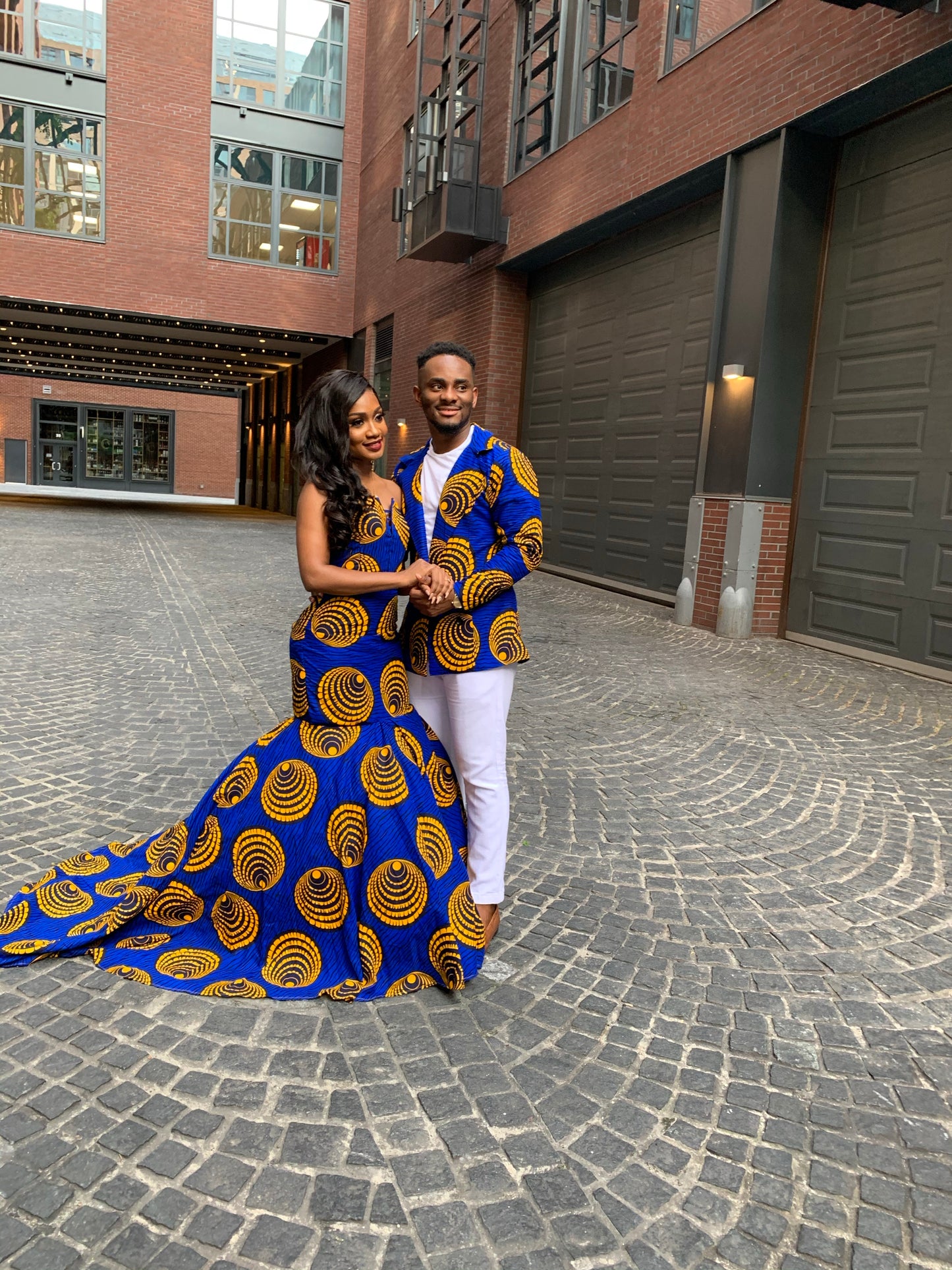 His & Hers Ankara Matching Pre-Wedding Set