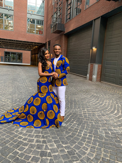 His & Hers Ankara Matching Pre-Wedding Set